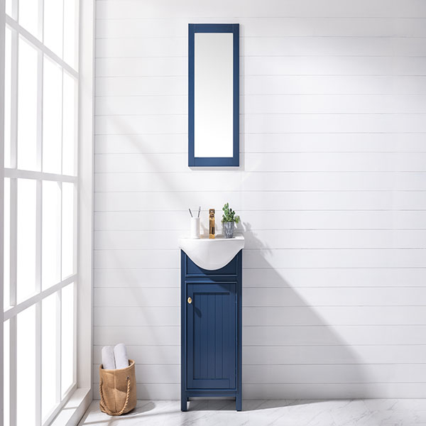 Marian 20" Single Sink Vanity In Blue - Tilelelo inside Understanding Space Optimization with a Marian Blue Vanity
