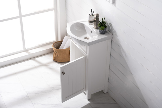 Marian Single Sink Vanity, Blue, 20" - Transitional - Bathroom Vanities ... in Understanding Space Optimization with a Marian Blue Vanity