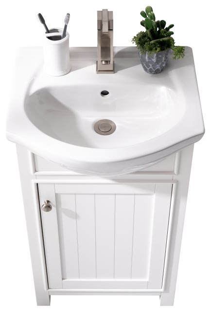 Marian Single Sink Vanity, Blue, 20" - Transitional - Bathroom Vanities ... throughout Marian 20" Single Sink Vanity, Blue
