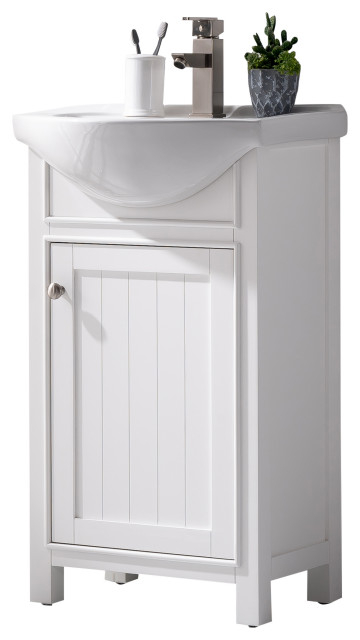 Marian Single Sink Vanity, Blue, 20" - Transitional - Bathroom Vanities ... throughout Understanding Space Optimization with a Marian Blue Vanity