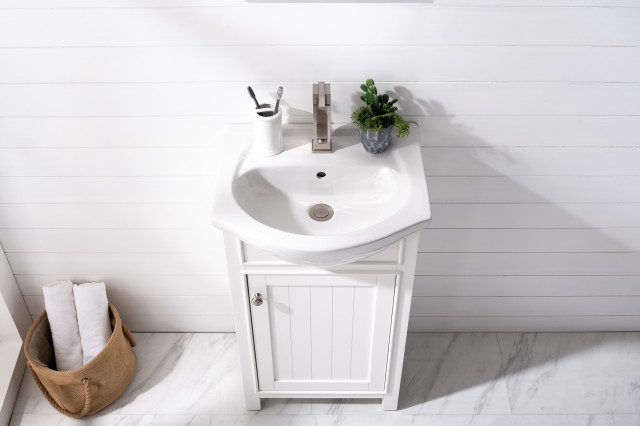 Marian Single Sink Vanity, Blue, 20" - Transitional - Bathroom Vanities ... within Understanding Space Optimization with a Marian Blue Vanity