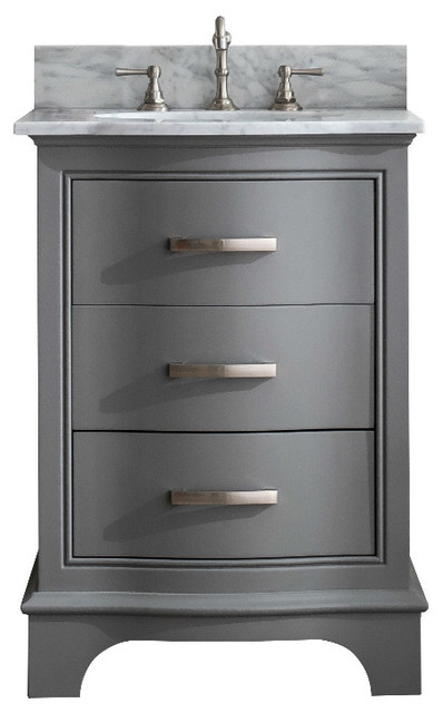Monroe 24" Bathroom Vanity - Transitional - Bathroom Vanities And Sink ... regarding The Monroe Bathroom Vanity, Single Sink, 24”, Gray, Freestanding