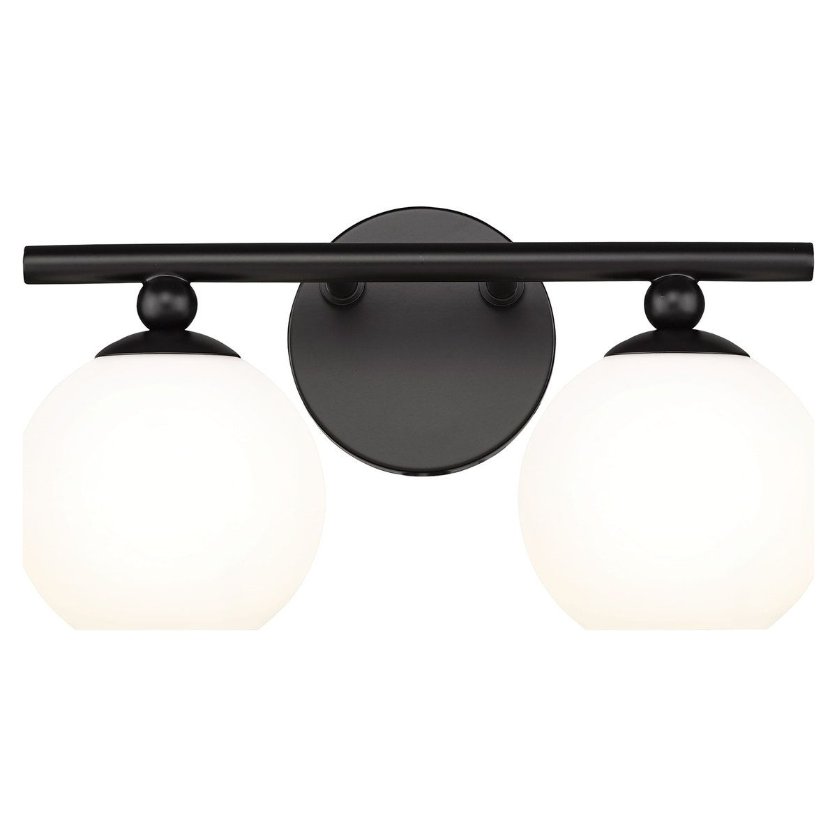 Neoma 2-Light Bathroom Vanity Light In Matte Black - Bathroom Vanity ... regarding Unveiling the Albany 2 Light Bathroom Vanity Light Black A Comprehensive Guide