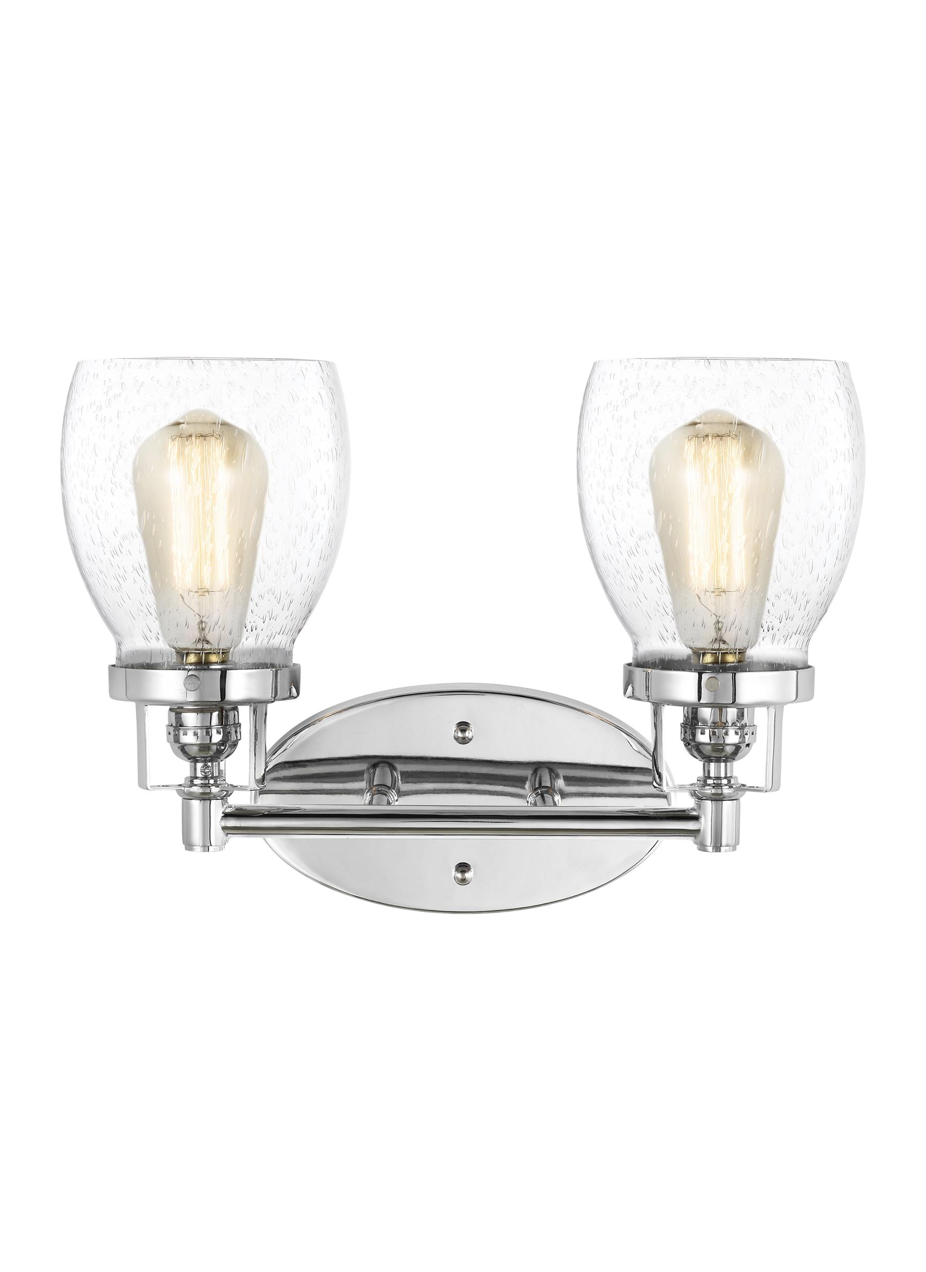 Newhouse Lighting Two Light Wall / Bath Vanity Style Lights, Chrome ... within Beyond the Bulb Exploring Design and Functionality of the Albany Chrome Vanity Light