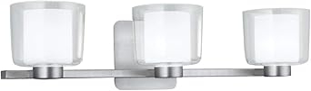 Norwell Lighting Alexus Three Light Wall Sconce 5333-Bn-Cl Brushed ... throughout Choosing the Right Lighting How the Alexus 4 Light Sconce Enhances Any Room