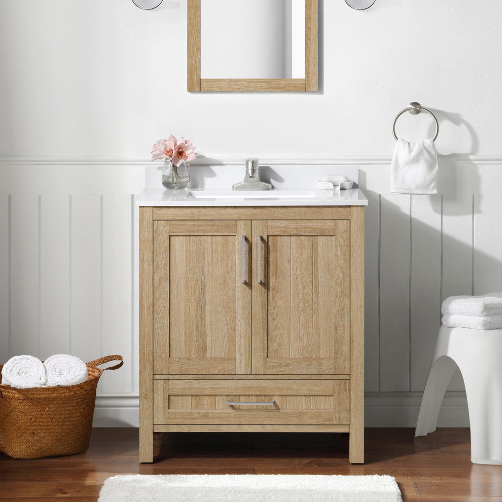 Ove Decors Kansas 18" Single Sink Vanity With Countertop, 30 Inches ... regarding Choosing Your Perfect Bathroom Companion Exploring the OVE Decors Kansas 18" Vanity