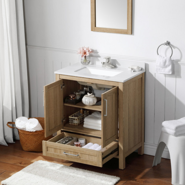 Ove Decors Kansas 18" Single Sink Vanity With Countertop, 30 Inches ... with regard to Ove Decors Kansas 18" Single Sink Vanity With Countertop, Midnight Blue, 30 In.