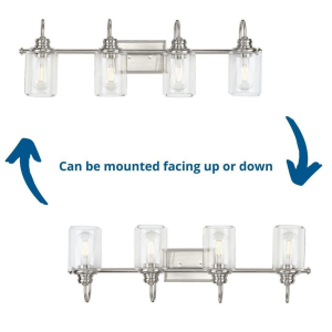 Progress Lighting Aiken 4-Light Brushed Nickel Clear Glass Vintage Wall ... intended for Illuminating Your Space A Deep Dive into the Aiken 4-Light Vanity Light