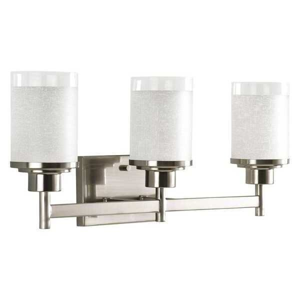 Progress Lighting Alexa 3-Light Bath & Vanity, 100 W, Brushed Nickel ... intended for Maximizing Light and Style How to Choose the Right Bathroom Fixture