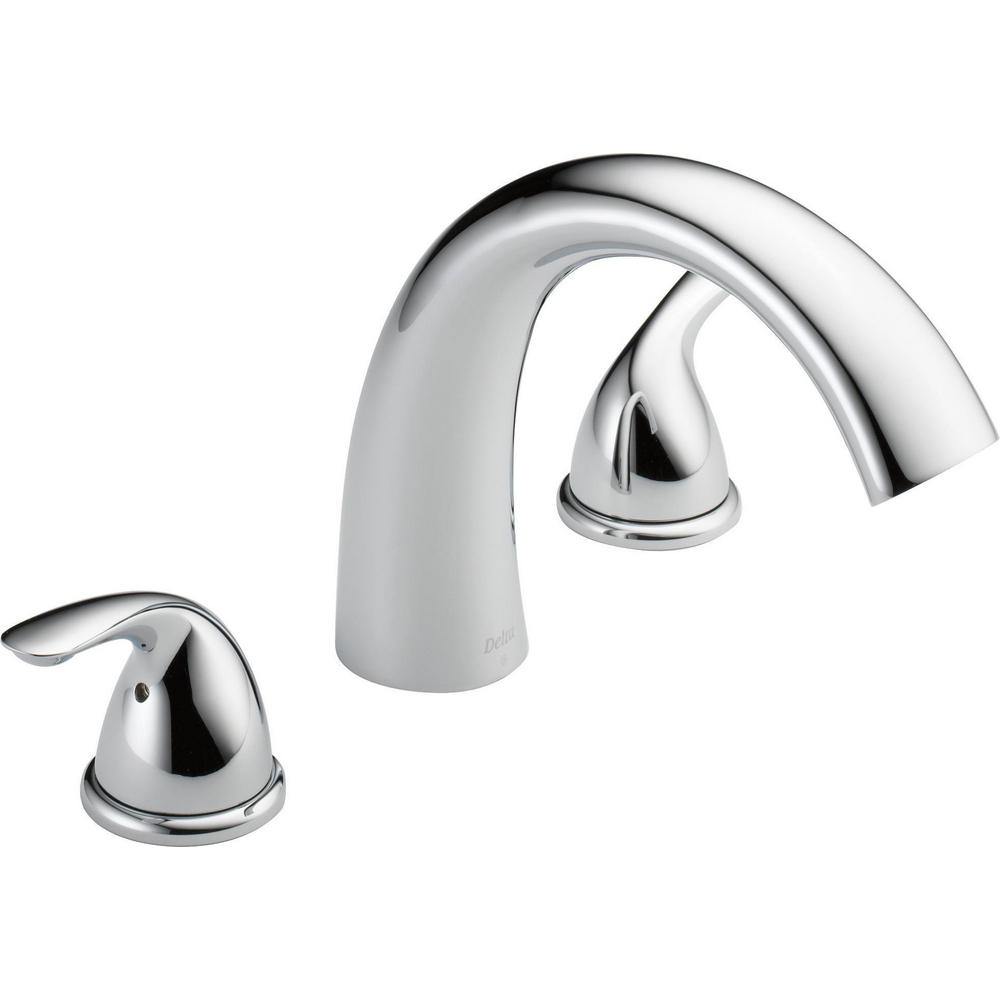 Roman Tub Trim T2705 | Delta Faucet regarding Delta Roman Tub Trim With Hand Shower Matte Black