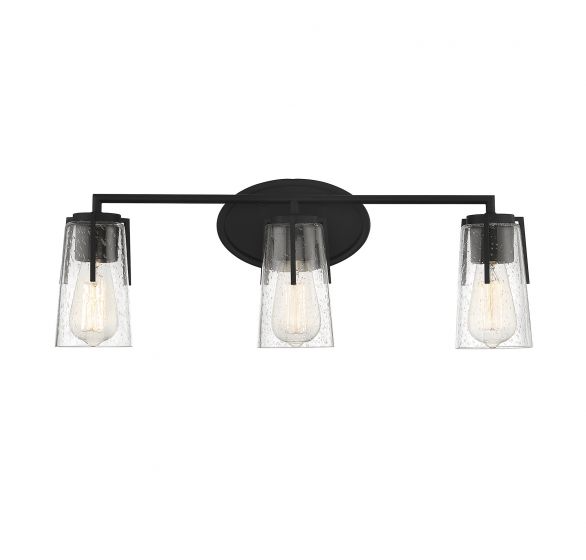 Sacremento 3-Light Bathroom Vanity Light In Black | Bath Vanity ... throughout Installation Insights A Practical Guide to Setting Up Your Albany 3-Light Bath Bar