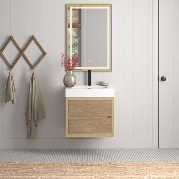 Sand & Stable Palencia 24" Single Sink Wall-Mount Bath Vanity In North ... in The 24-Inch Palencia Vanity: Ideal Size for Your Space?