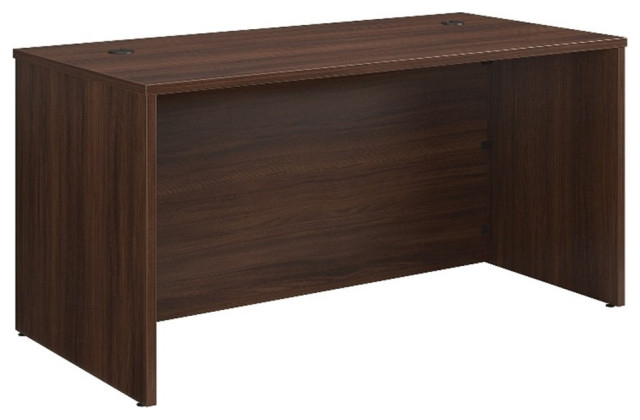 Sauder Affirm 60X30" Engineered Wood Desk In Noble Elm/Brown ... pertaining to Organizing Your Workspace The Benefits of an Affirm Lateral File Noble Elm
