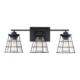 Savoy 8-2770-3-Bk, Farnham 3 Light Black Bath Bar - Transitional ... inside Albany 3-Light Black Bath Bar