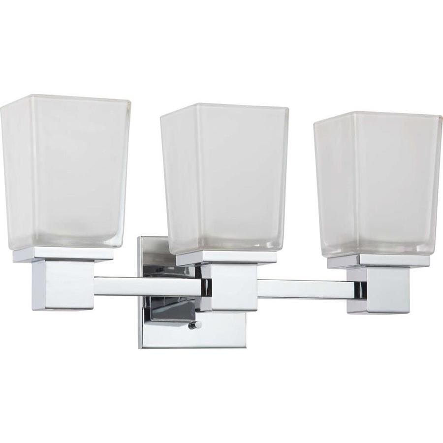 Shop 3-Light Polished Chrome Bathroom Vanity Light At Lowes.com within Polished Chrome vs Other Finishes Making the Best Choice