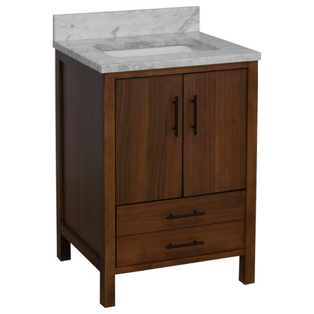 The 15 Best Walnut And 24-Inch Bathroom Vanities | Houzz with Nelson 24" Walnut Vanity The Details You Need to Know Before You Decide