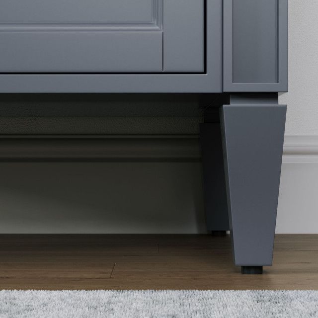 The Iris Bathroom Vanity, 32" - Transitional - Bathroom Vanities And ... intended for The Iris Bathroom Vanity, Gray, 32", Single Sink, Freestanding