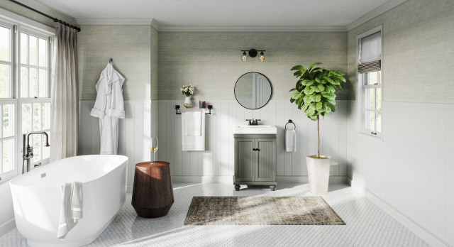 The Monroe Bathroom Vanity, 24" - Traditional - Bathroom Vanities And ... in Bathroom Bliss How to Incorporate a 24" Monroe Vanity in Your Design