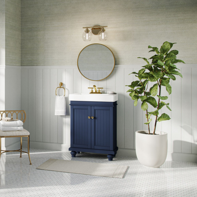 The Monroe Bathroom Vanity, 24" - Traditional - Bathroom Vanities And ... inside Gray Elegance How the Monroe Vanity Enhances Your Bathroom Design
