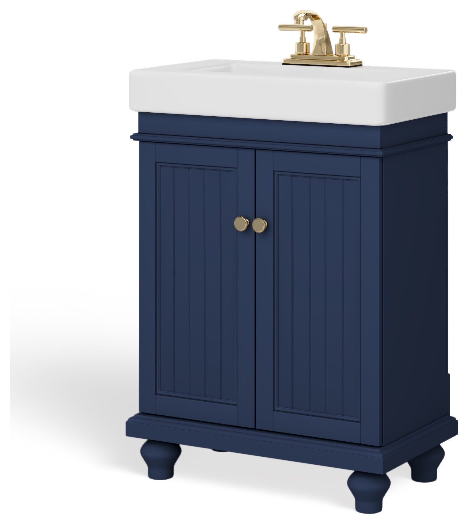 The Monroe Bathroom Vanity, 24" - Traditional - Bathroom Vanities And ... inside The Monroe Bathroom Vanity, Single Sink, 24", Blue, Freestanding