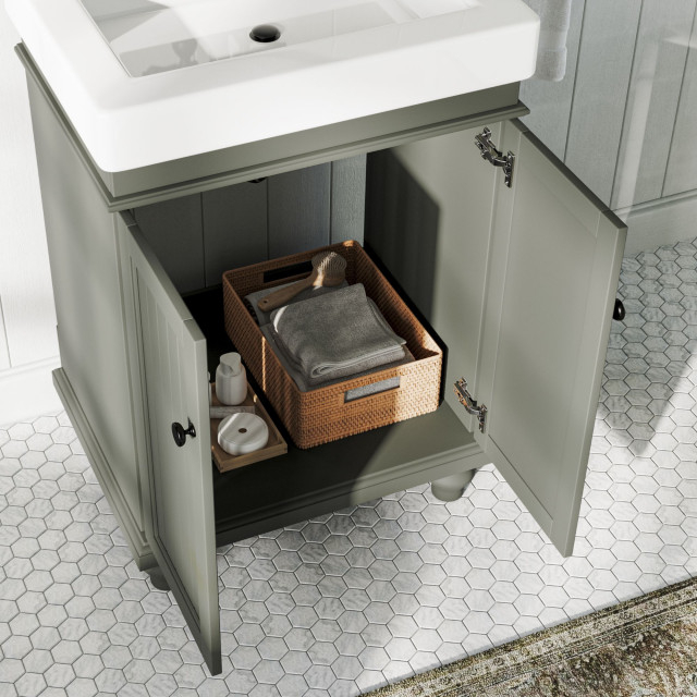 The Monroe Bathroom Vanity, 24" - Traditional - Bathroom Vanities And ... intended for Bathroom Bliss How to Incorporate a 24" Monroe Vanity in Your Design