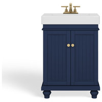 The Monroe Bathroom Vanity, 24" - Traditional - Bathroom Vanities And ... throughout The Monroe Bathroom Vanity, Single Sink, 24", Blue, Freestanding