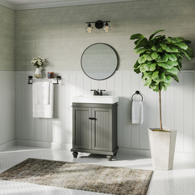 The Monroe Bathroom Vanity, 24" - Traditional - Bathroom Vanities And ... with Bathroom Bliss How to Incorporate a 24" Monroe Vanity in Your Design
