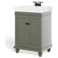 The Monroe Bathroom Vanity, 24" - Traditional - Bathroom Vanities And ... with regard to Gray Elegance How the Monroe Vanity Enhances Your Bathroom Design