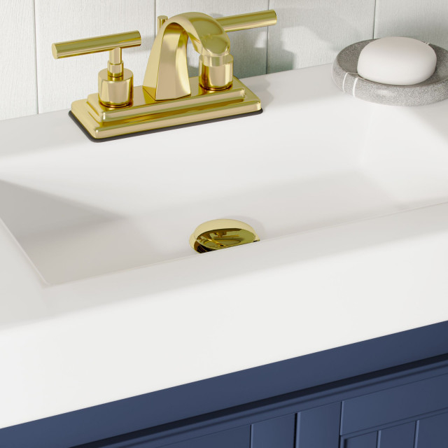 The Monroe Bathroom Vanity, 24" - Traditional - Bathroom Vanities And ... with The Monroe Bathroom Vanity, Single Sink, 24", Blue, Freestanding