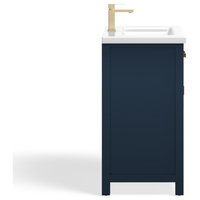 The Savoy Bathroom Vanity, 24" - Transitional - Bathroom Vanities And ... throughout The Savoy Bathroom Vanity, Monarch Blue, 24", Single, Without Mirror, Freestanding