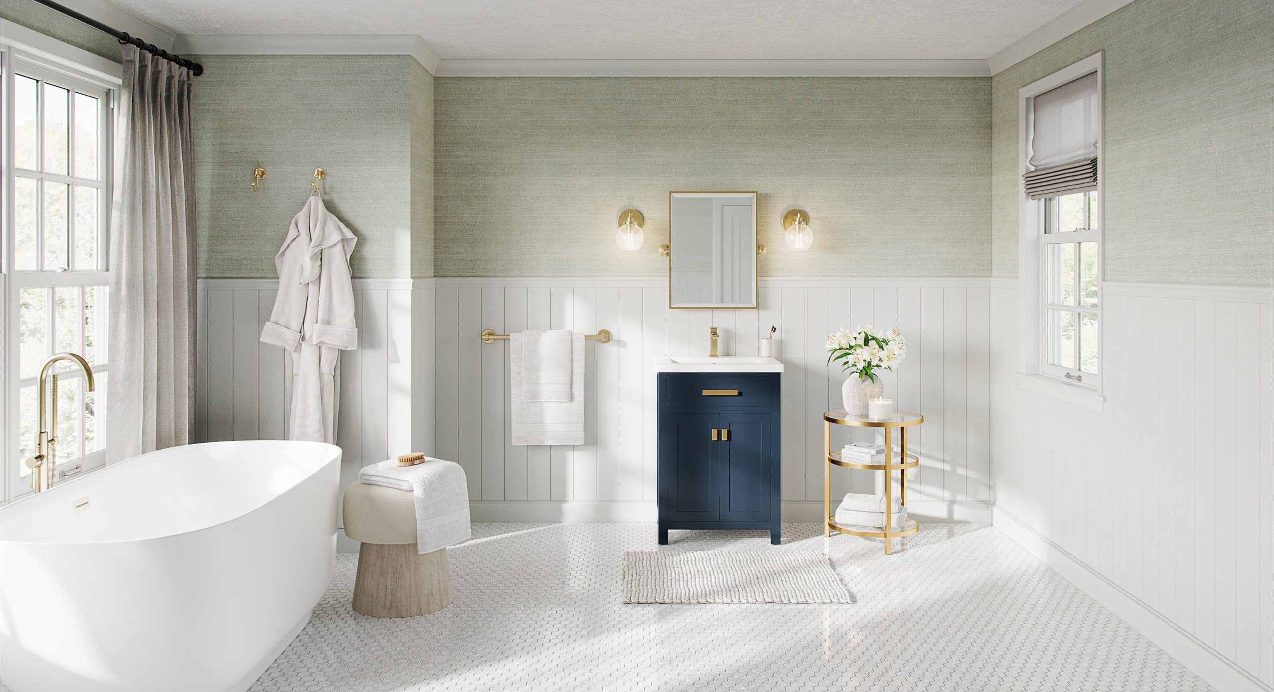 The Savoy Bathroom Vanity, 24" - Transitional - Bathroom Vanities And ... with The Savoy Bathroom Vanity, Monarch Blue, 24", Single, Without Mirror, Freestanding