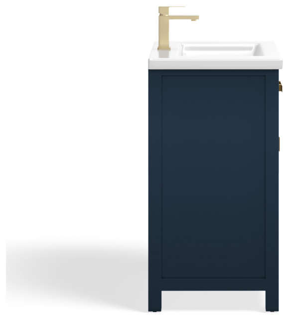 The Savoy Bathroom Vanity, 24" - Transitional - Bathroom Vanities And ... within The Savoy Bathroom Vanity, Monarch Blue, 24", Single, Without Mirror, Freestanding