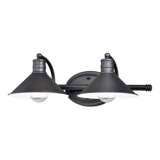 Vaxcel Lighting W0284 Akron 2 Light 18"W Bathroom Vanity Light ... in How to Choose the Right Light Bulbs for Your Akron Vanity