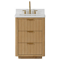 Vinnova Cadiz Bath Vanity, Composite Stone Top, 24" - Contemporary ... regarding Beyond the Mirror Exploring Vanity Configurations for Your Bathroom