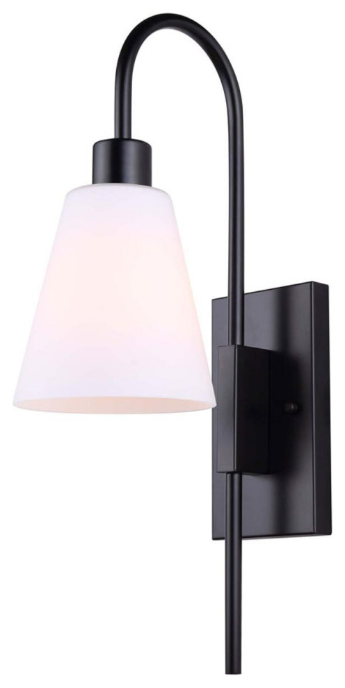 Wyler 1 Light Bathroom Vanity Light, Black - Transitional - Bathroom ... with Ali 1 Light Bathroom Vanity Light, Black