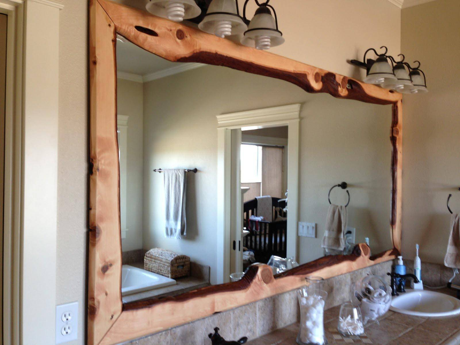 15 Collection Of Rustic Oak Framed Mirrors within