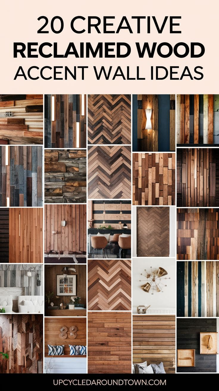 20 Creative Reclaimed Wood Accent Wall Ideas For Your Home - Upcycled ... for Crafting a Reclaimed Wood Accent Wall Understanding Your Design Options