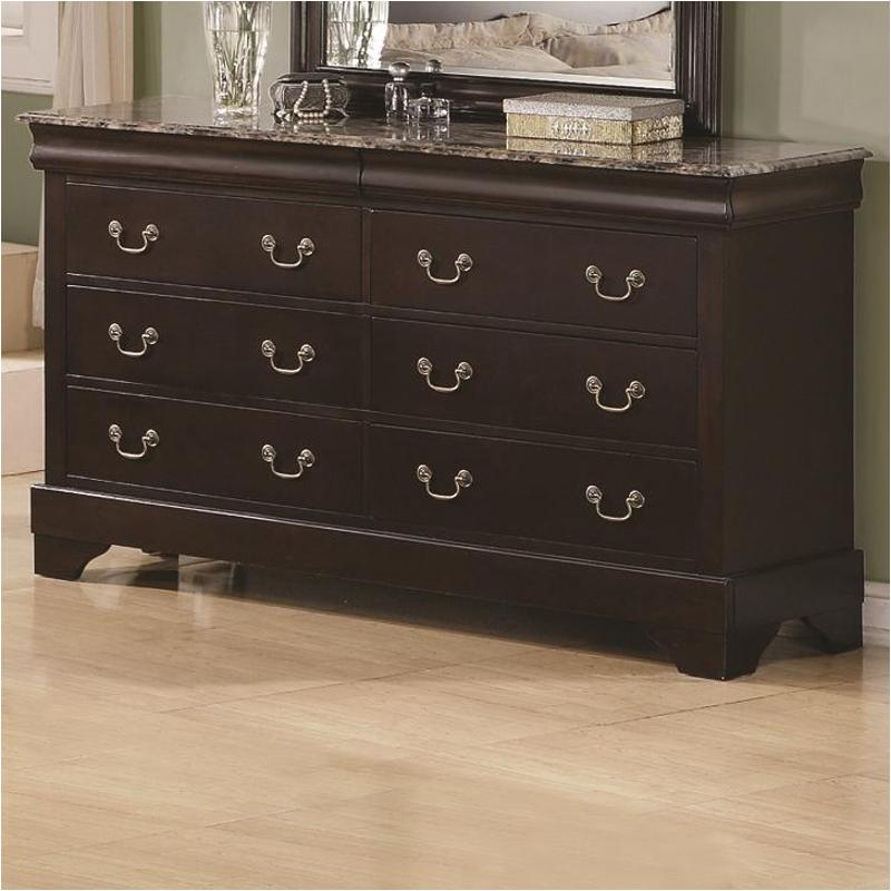 201983 Coaster Furniture Louis Philippe - Cappuccino Dresser in
