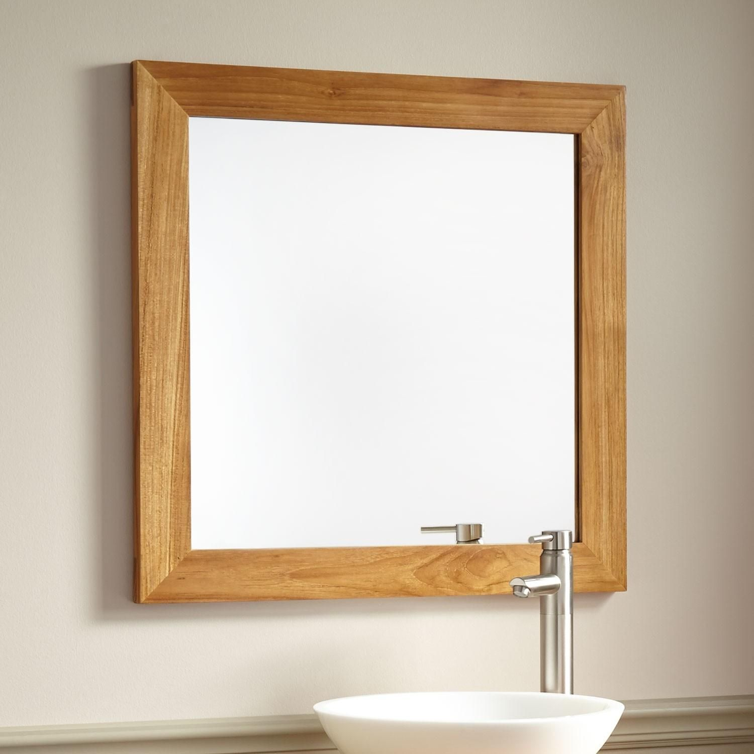 2025 Best Of Natural Wood Framed Mirrors throughout