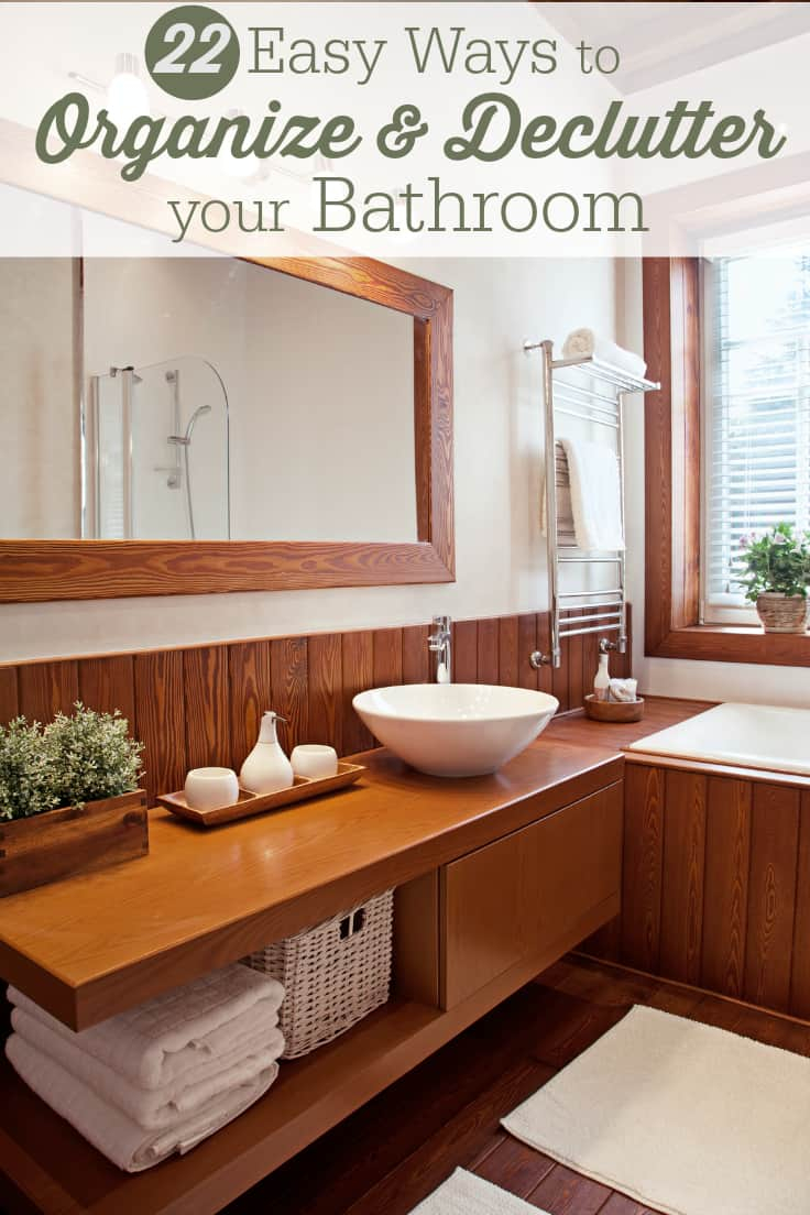 22 Easy Ways To Declutter And Organize Your Bathroom - Simply Stacie inside