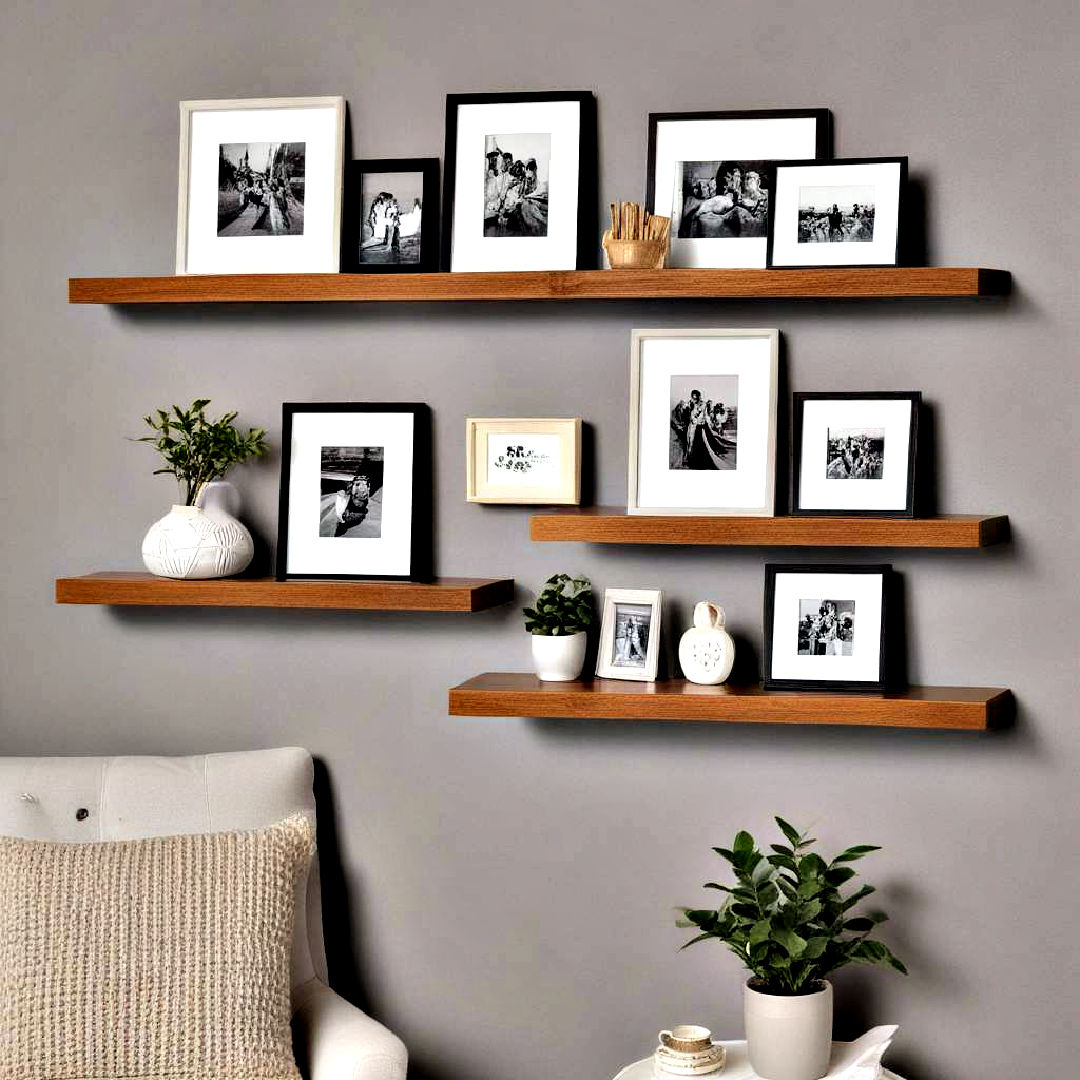 30 Floating Shelves Ideas To Maximize Your Space intended for Designing with Intent Maximizing Space with an InPlace Floating Picture Ledge