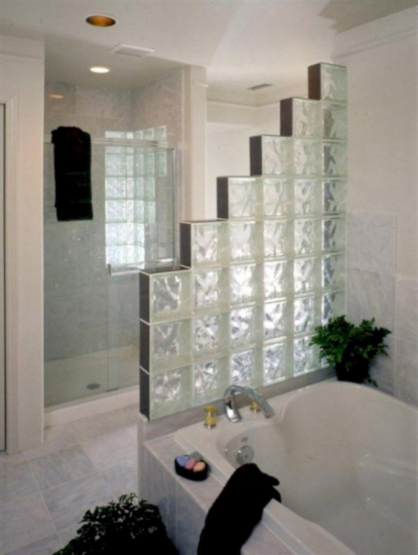 A Guide To Installing A Glass Block Shower Wall - Shower Ideas pertaining to Designing for Privacy How Glass Walls Change Bathrooms
