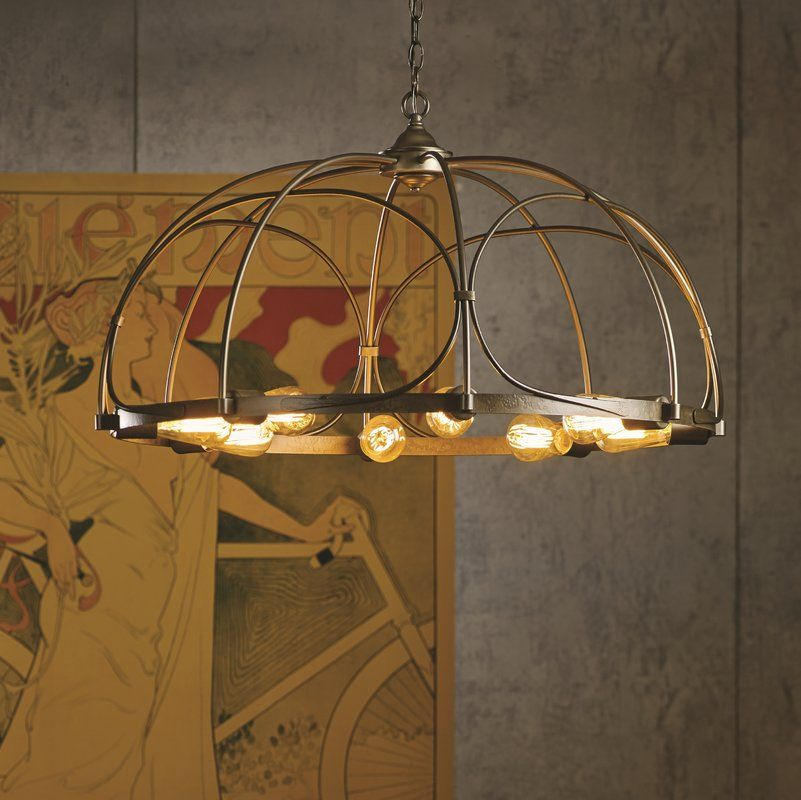 Arbor 8-Light Pendant | Candle Style Chandelier, Pendant Lighting ... with regard to The Allure of Wood How to Choose the Perfect 8-Light Pendant