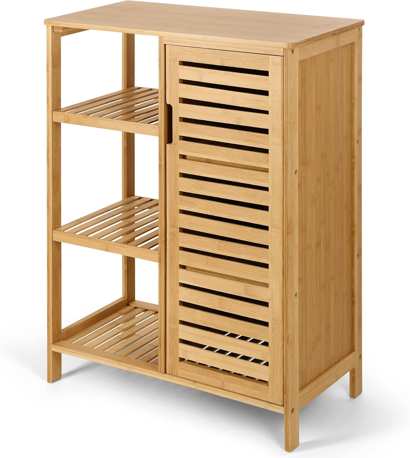 Bamboo Bathroom Storage Cabinet - Everything Bathroom in
