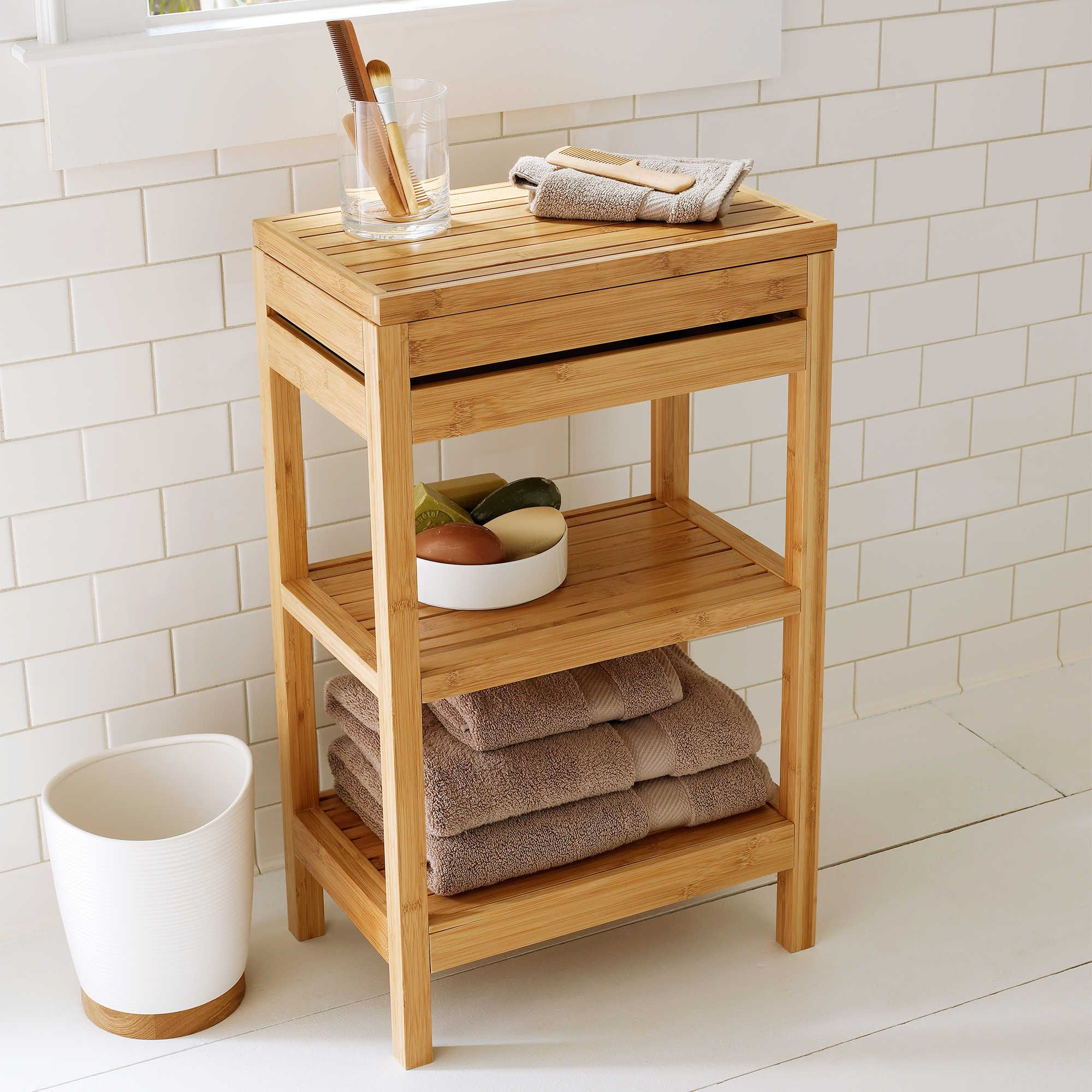 Bamboo Small Floor Cabinet | Bamboo Bathroom Decor, Small Bathroom ... intended for Beyond Storage How a Bamboo Floor Cabinet Enhances Bathroom Aesthetics