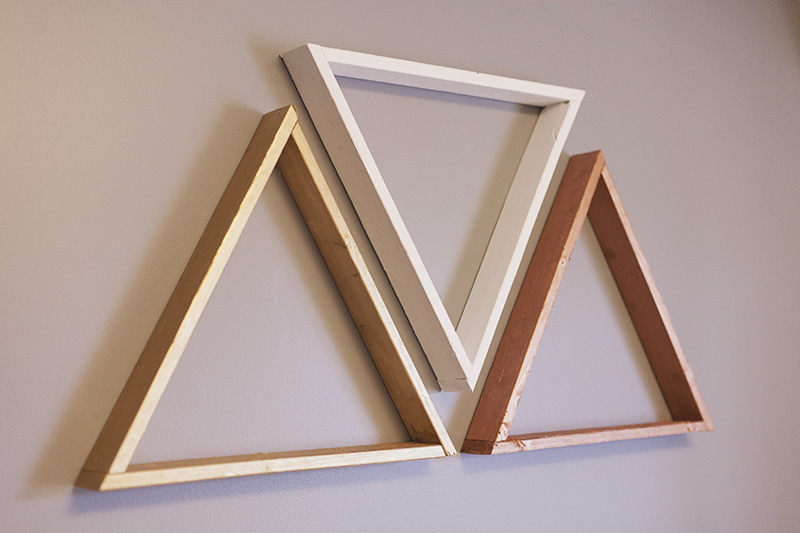 Beholden: Diy Triangle Shelves throughout