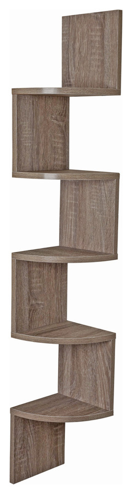 Booker Wall Mount Corner Shelf - Transitional - Display And Wall ... intended for