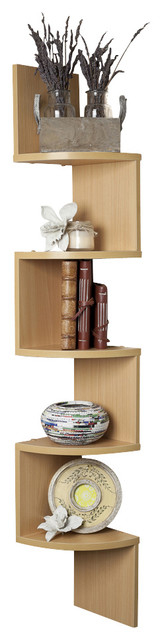 Booker Wall Mount Corner Shelf - Transitional - Display And Wall ... with Elevating Home Decor The Aesthetic Appeal of the Booker Shelf