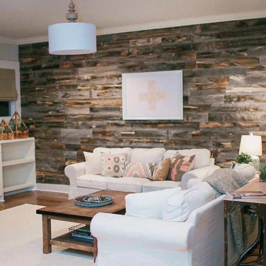 Can You Create A Reclaimed Wood Accent Wall In Under An Hour? pertaining to
