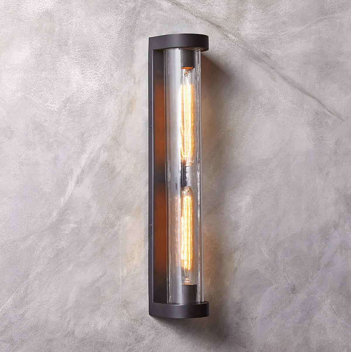 Ciel Modern Textured Glass Double Wall Sconce Light | Cb2 Canada intended for Beyond Illumination How Ciel Wall Sconces Enhance Your Decor